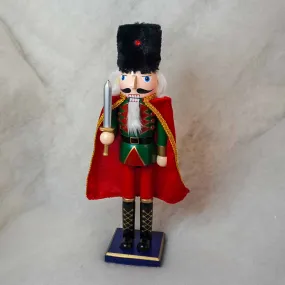 38cm Nutcracker Wooden with Cape