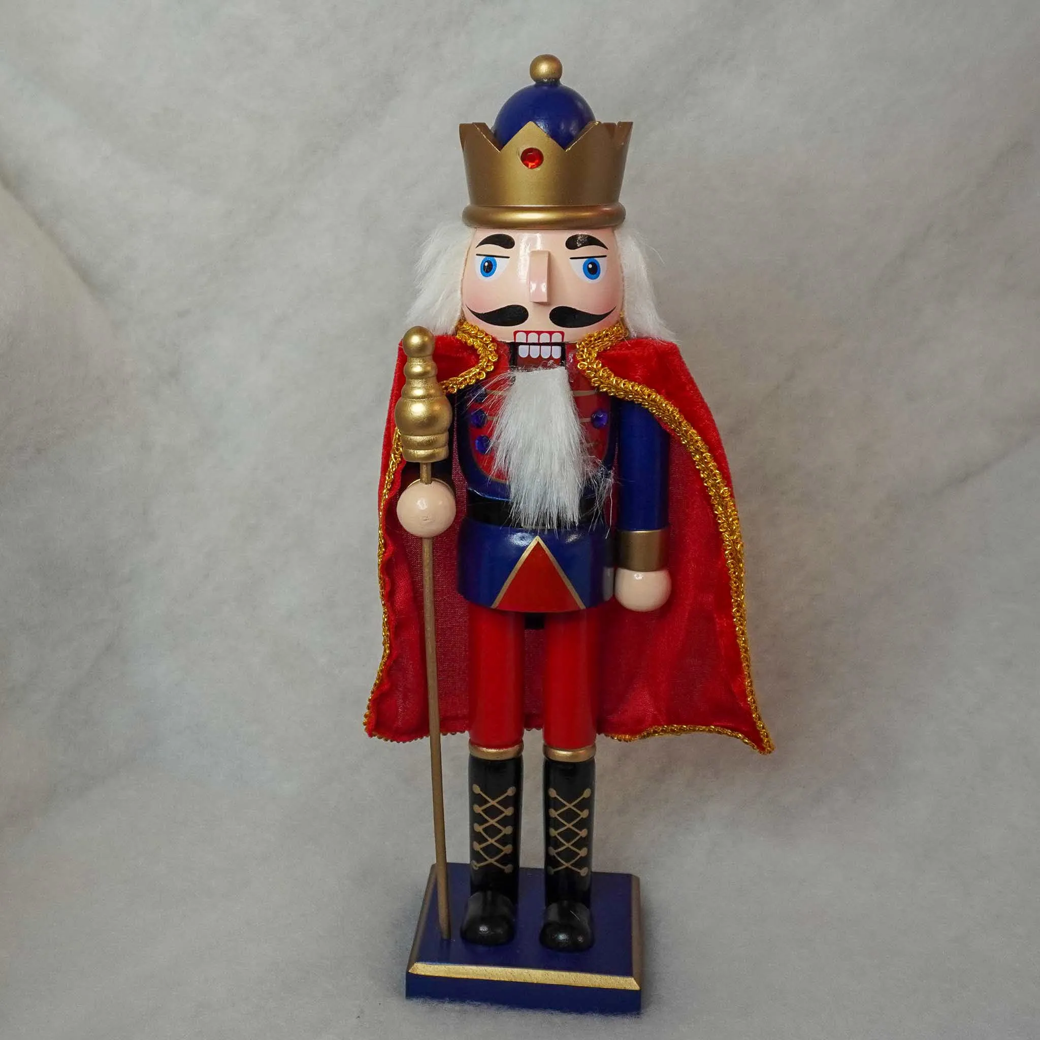38cm Nutcracker Wooden with Cape