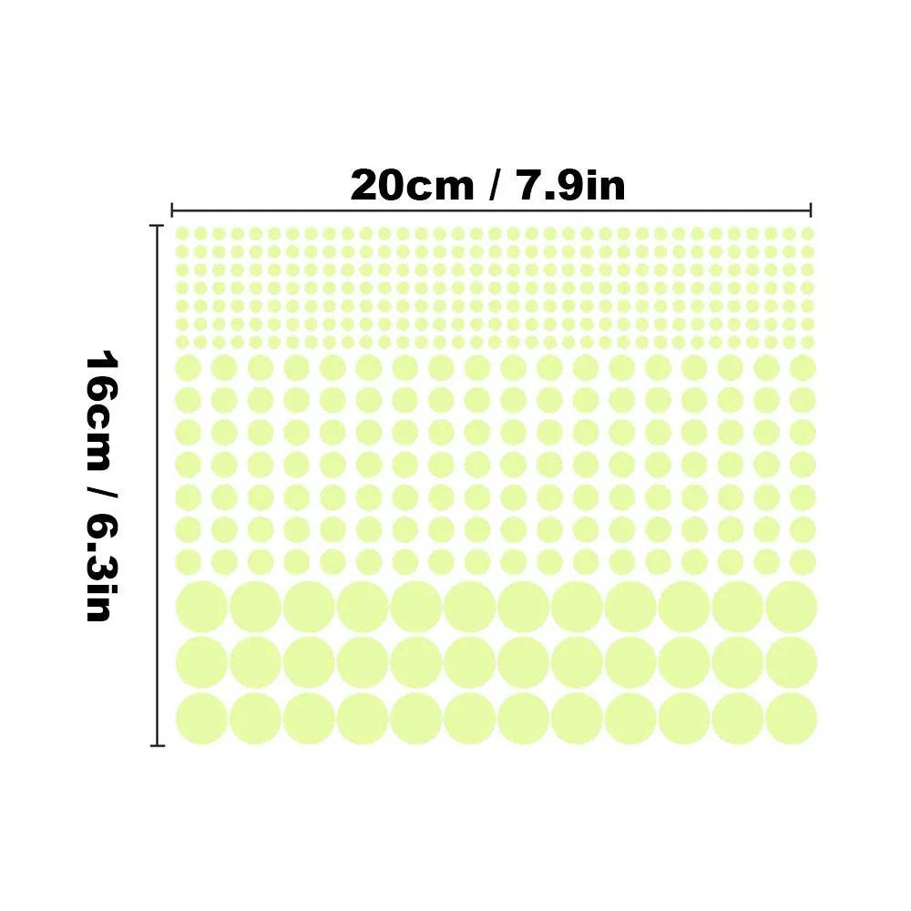 435pcs Glow In The Dark Wall Sticker Luminous Moon Stars Dots