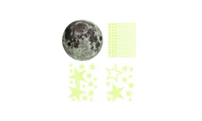 435pcs Glow In The Dark Wall Sticker Luminous Moon Stars Dots