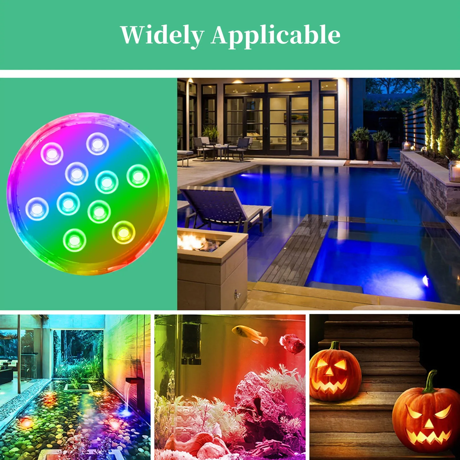 5 Piece Submersible LED Lights