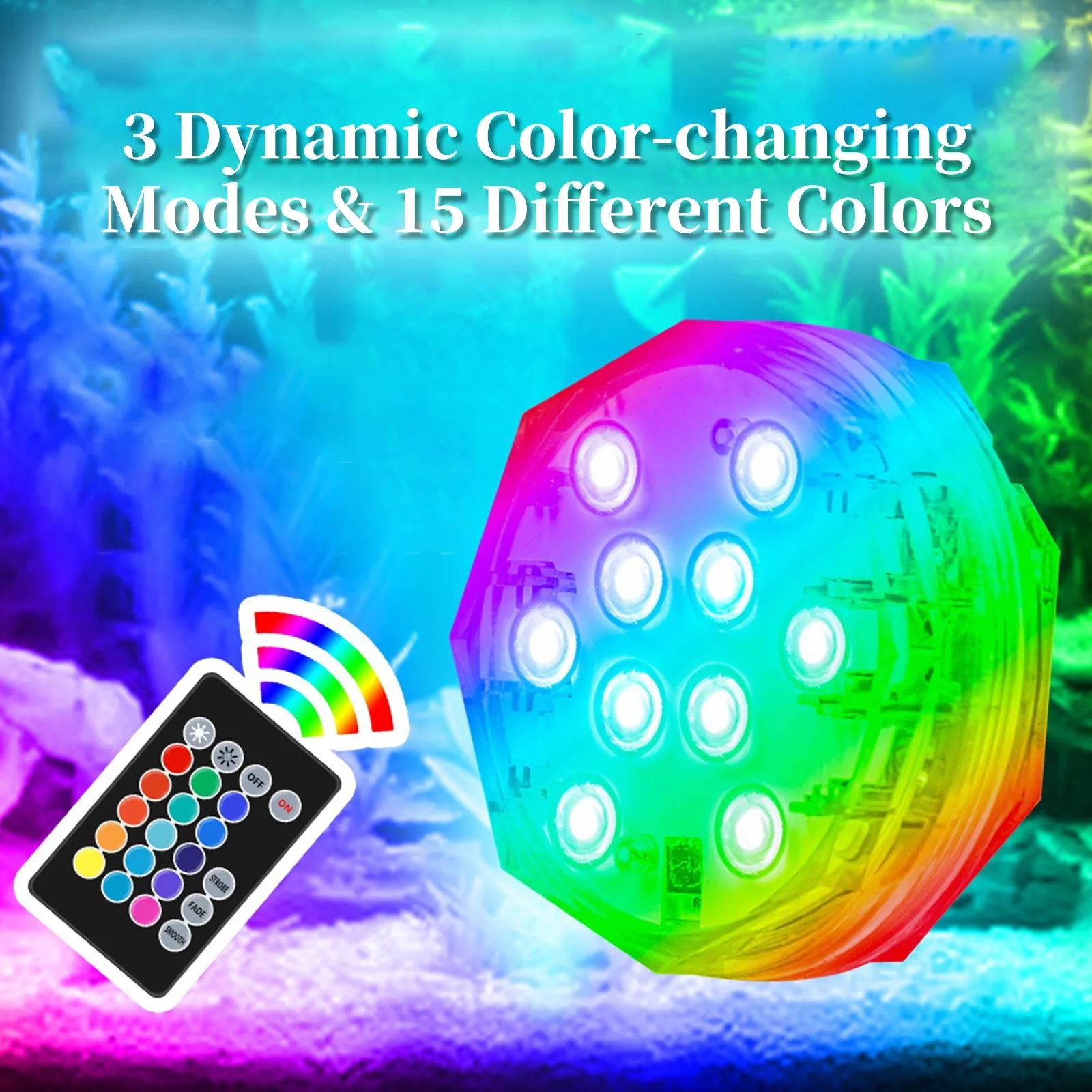 5 Piece Submersible LED Lights