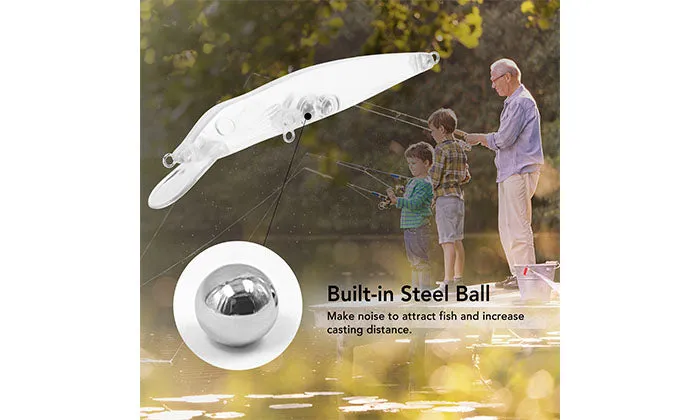 5 Piece Transparent Fishing Lures