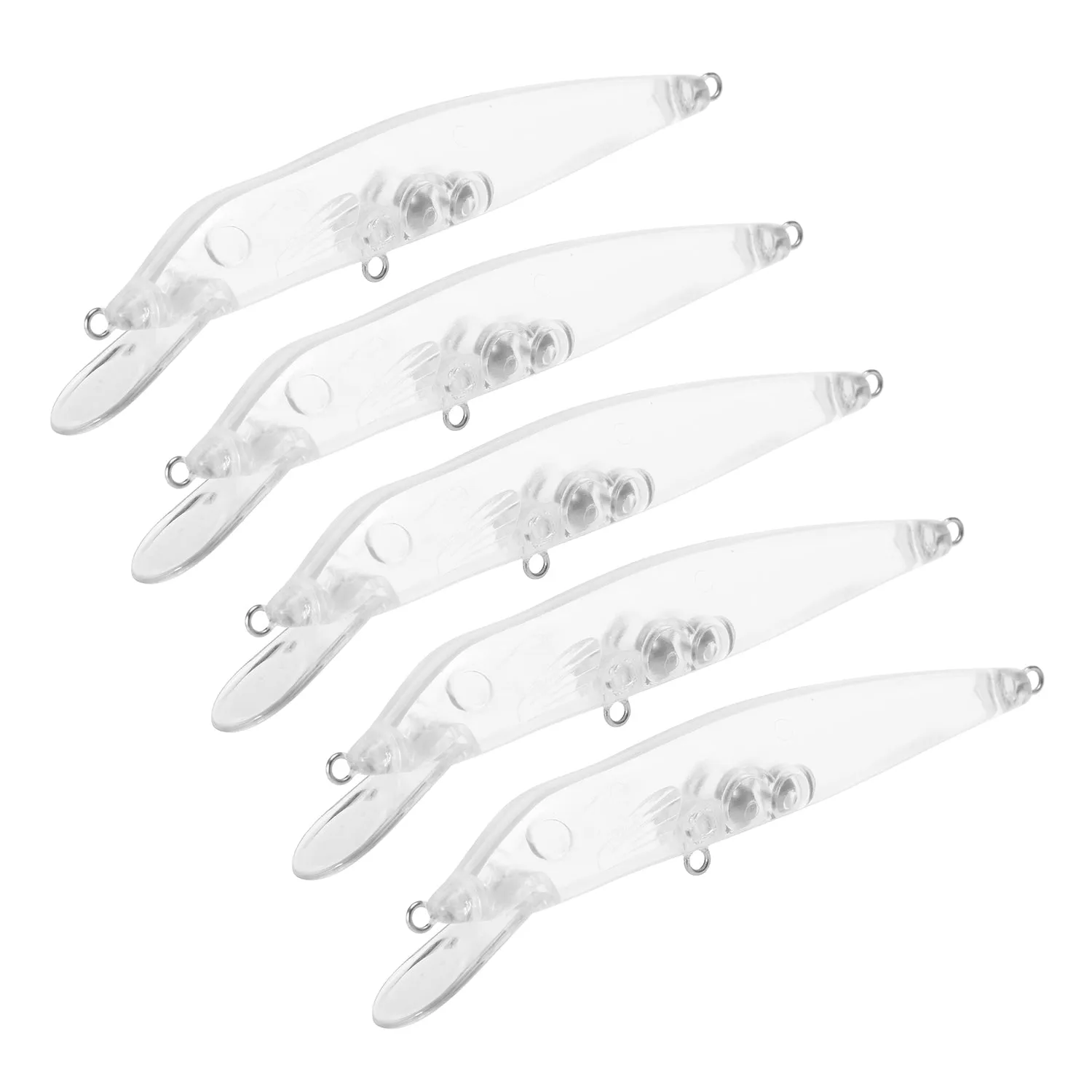 5 Piece Transparent Fishing Lures