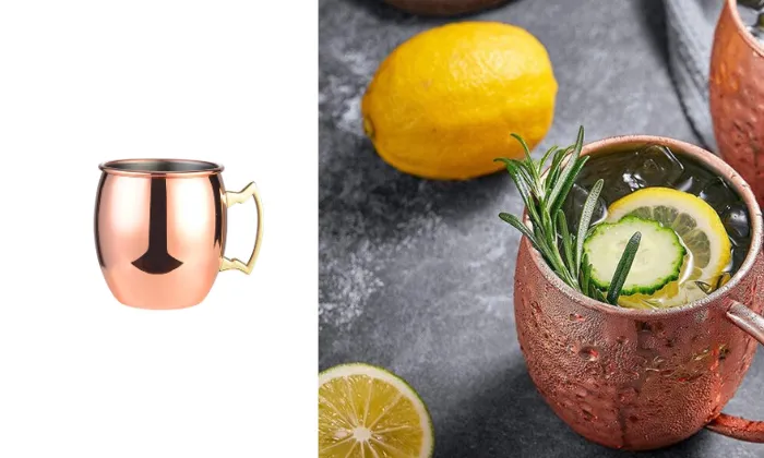 500ml Hammered Copper Plated Cocktail Mug