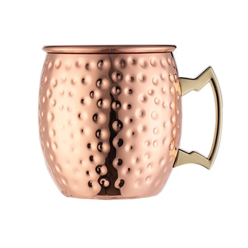 500ml Hammered Copper Plated Cocktail Mug