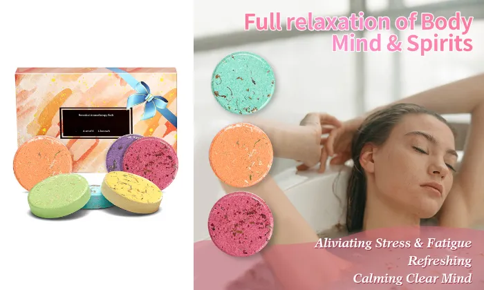 6 Piece Aromatherapy 35g Aromatherapy Shower Tablets