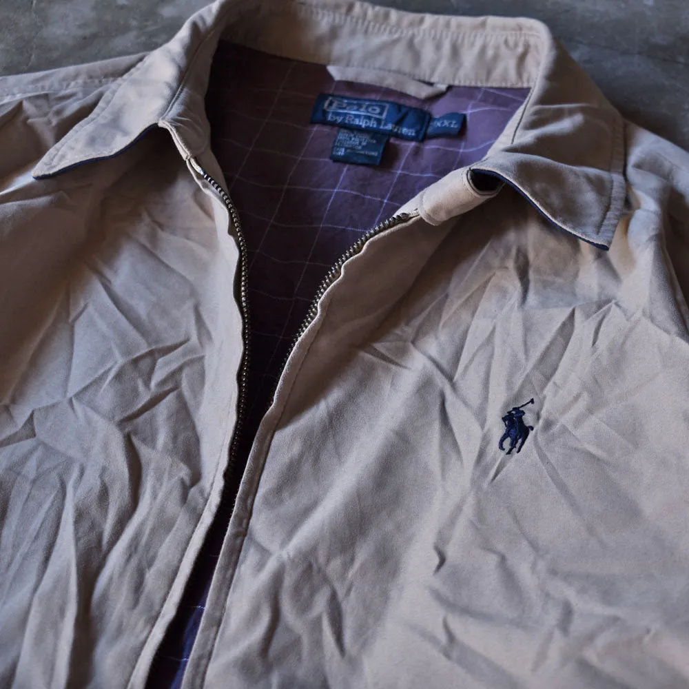 90's　Polo Ralph Lauren/ポロ ラルフローレン  チェックライナー スイングトップジャケット　230223