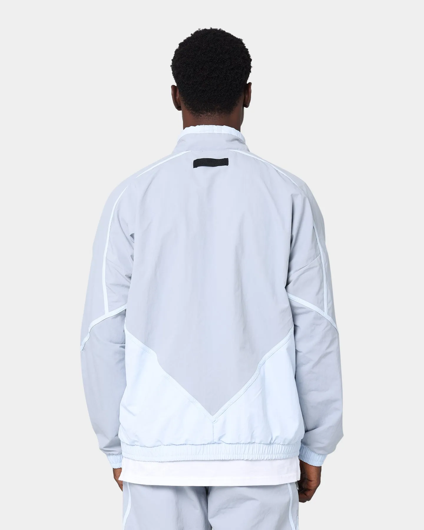 Adidas V-Line Woven Track Jacket Halo Silver/Halo Blue