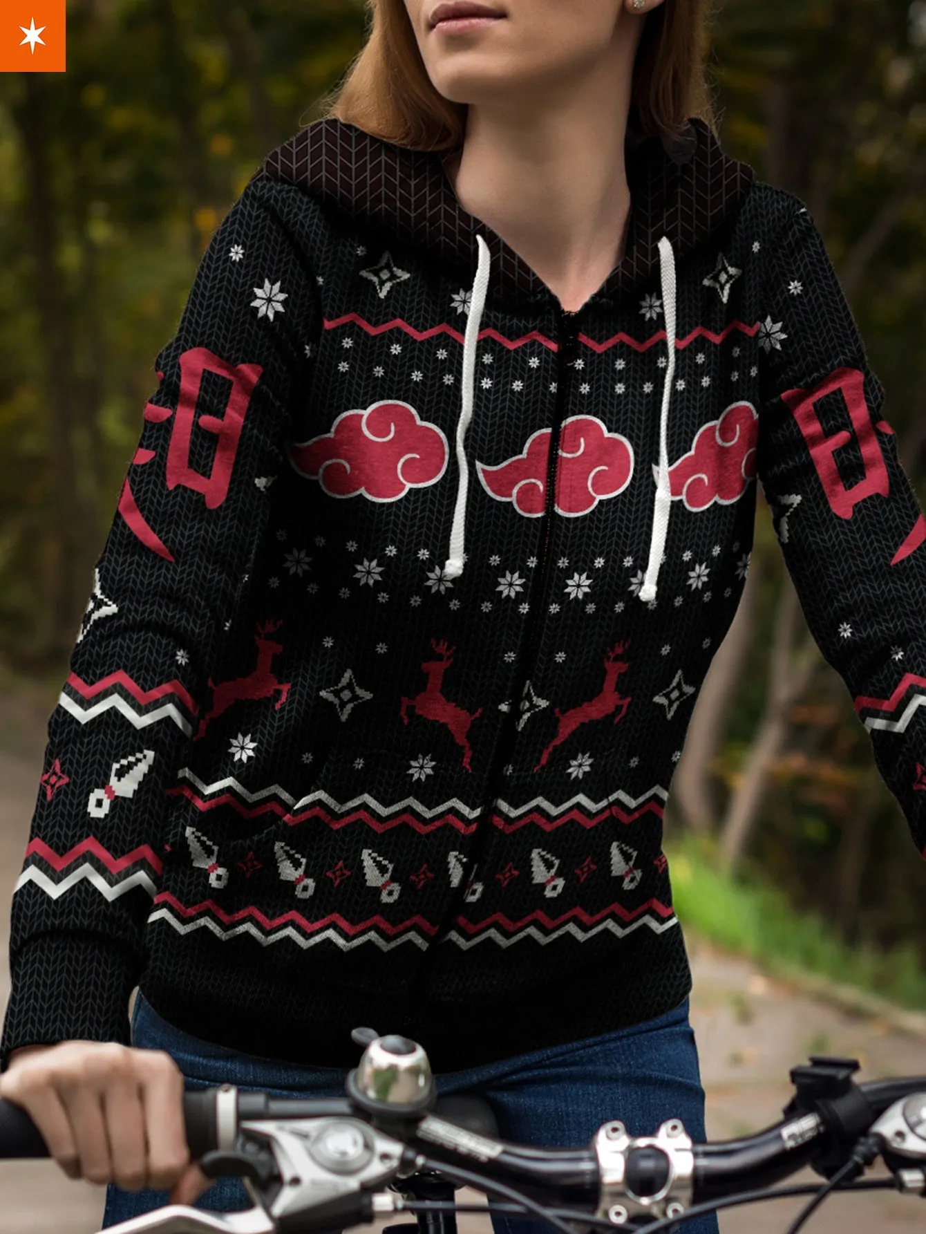 Akatsuki Christmas Unisex Zipped Hoodie
