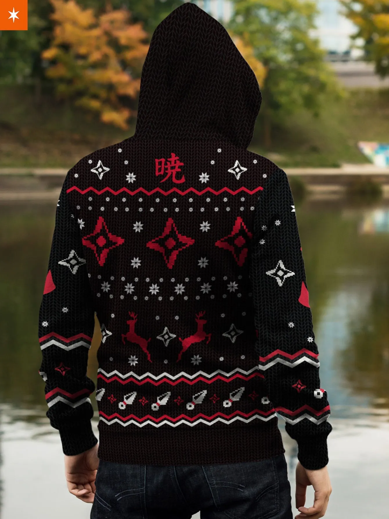 Akatsuki Christmas Unisex Zipped Hoodie