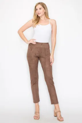 Annelise Suede Pant | Umber