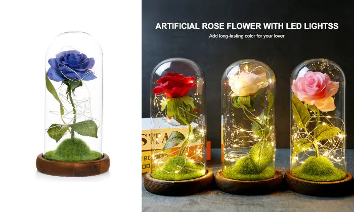 Artificial Rose Flower With LED Lights