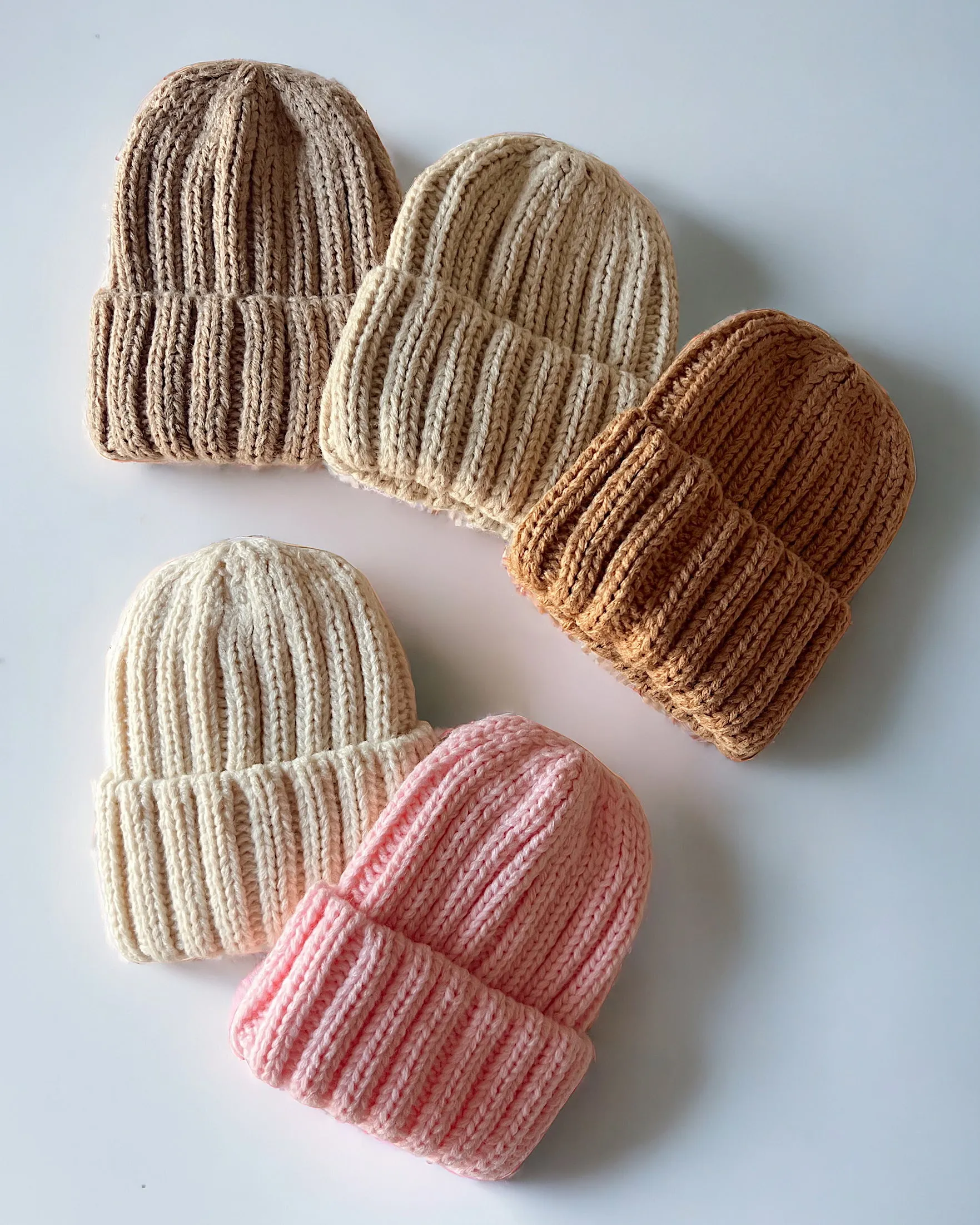 Baby's First Hat, Chunky Knit Almond