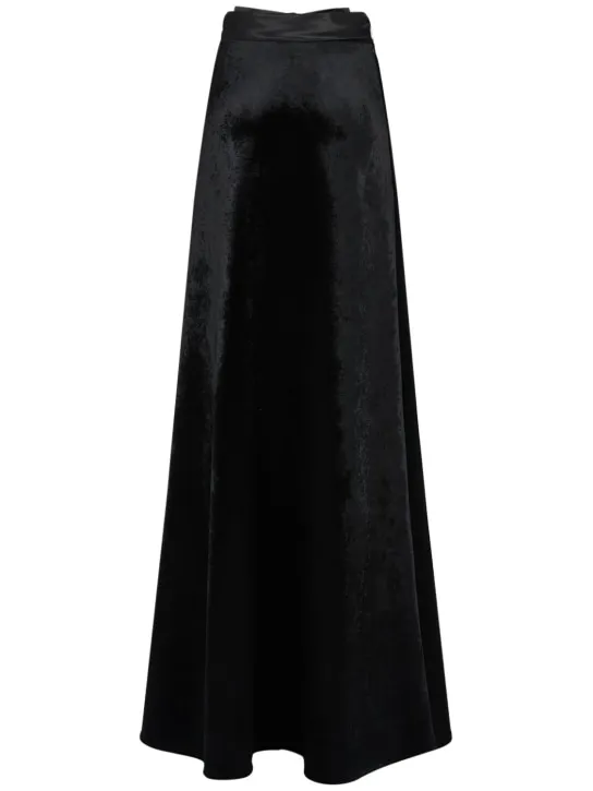 Balenciaga   Viscose blend A-line maxi skirt 