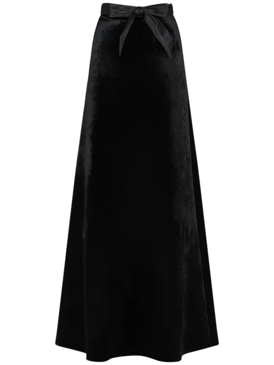 Balenciaga   Viscose blend A-line maxi skirt 