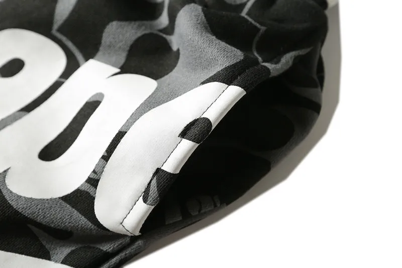 bape camouflage shark shorts
