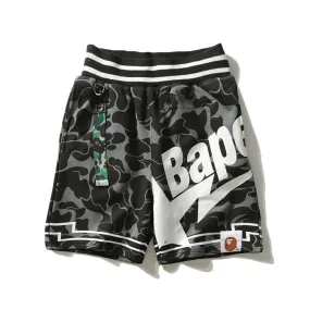 bape camouflage shark shorts