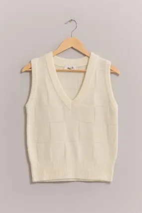 Basketweave Sweater Vest