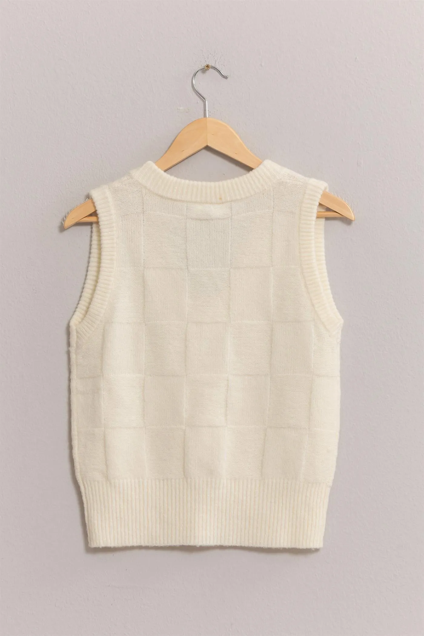 Basketweave Sweater Vest