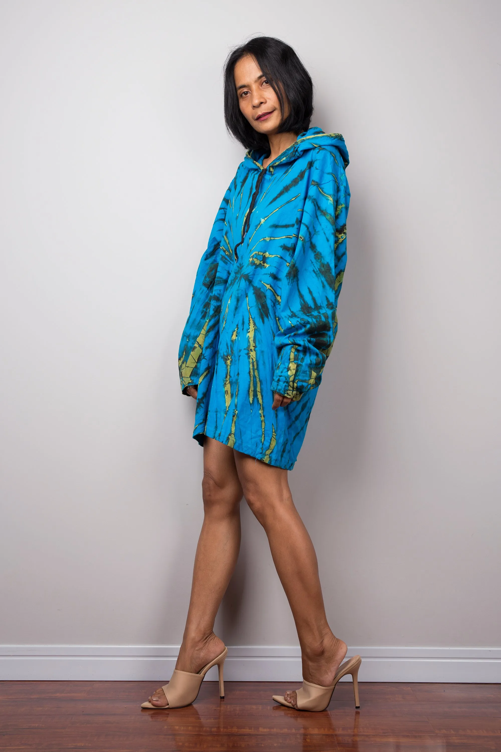 Blue Tie Dye Hoodie