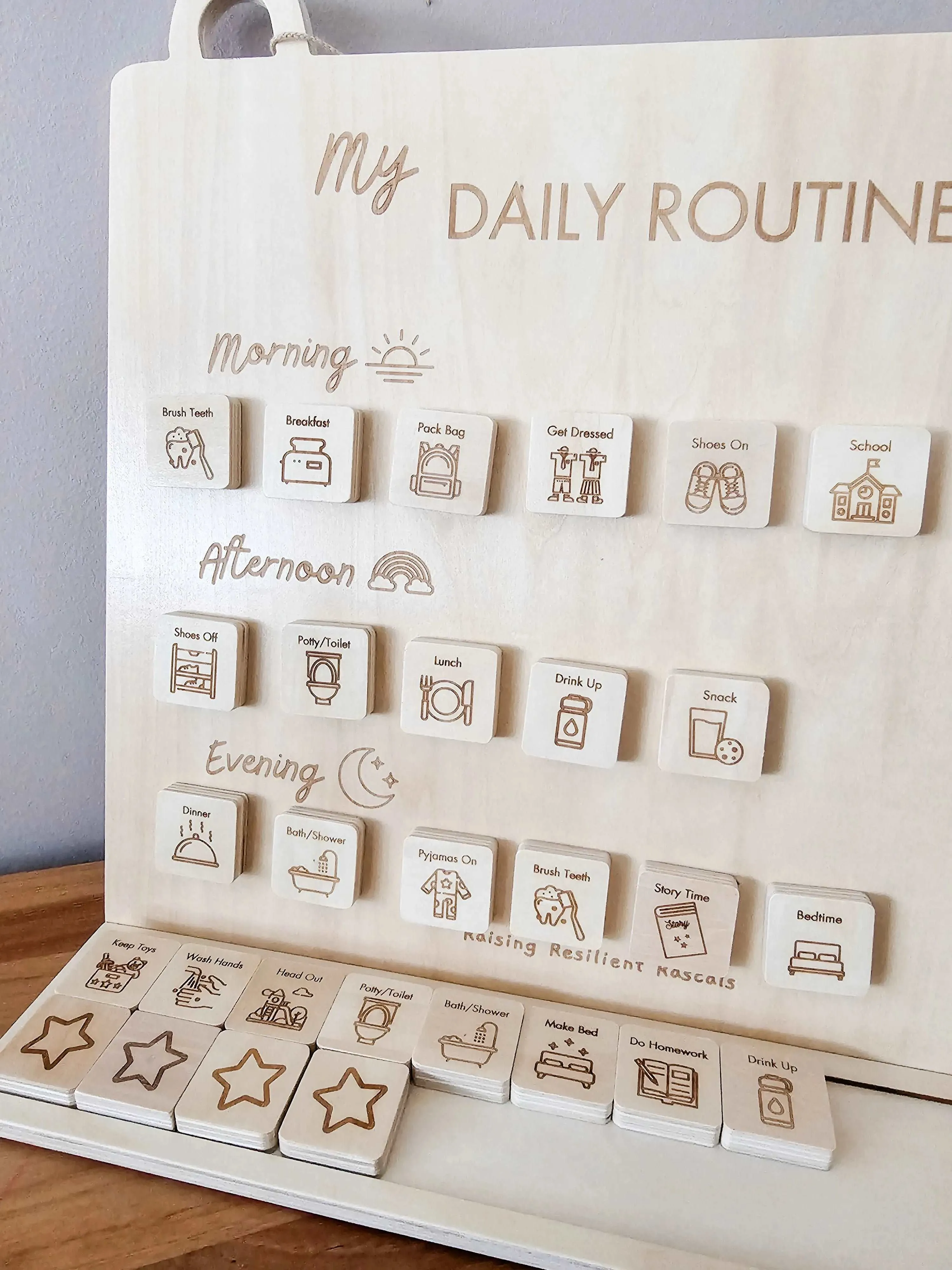 Buzzy Bear Daily Routine Board
