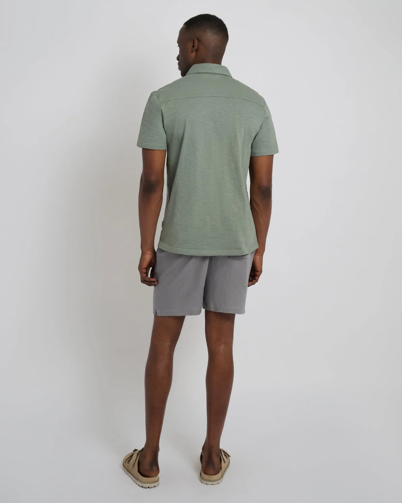 Classic Pull On Linen Short 6"