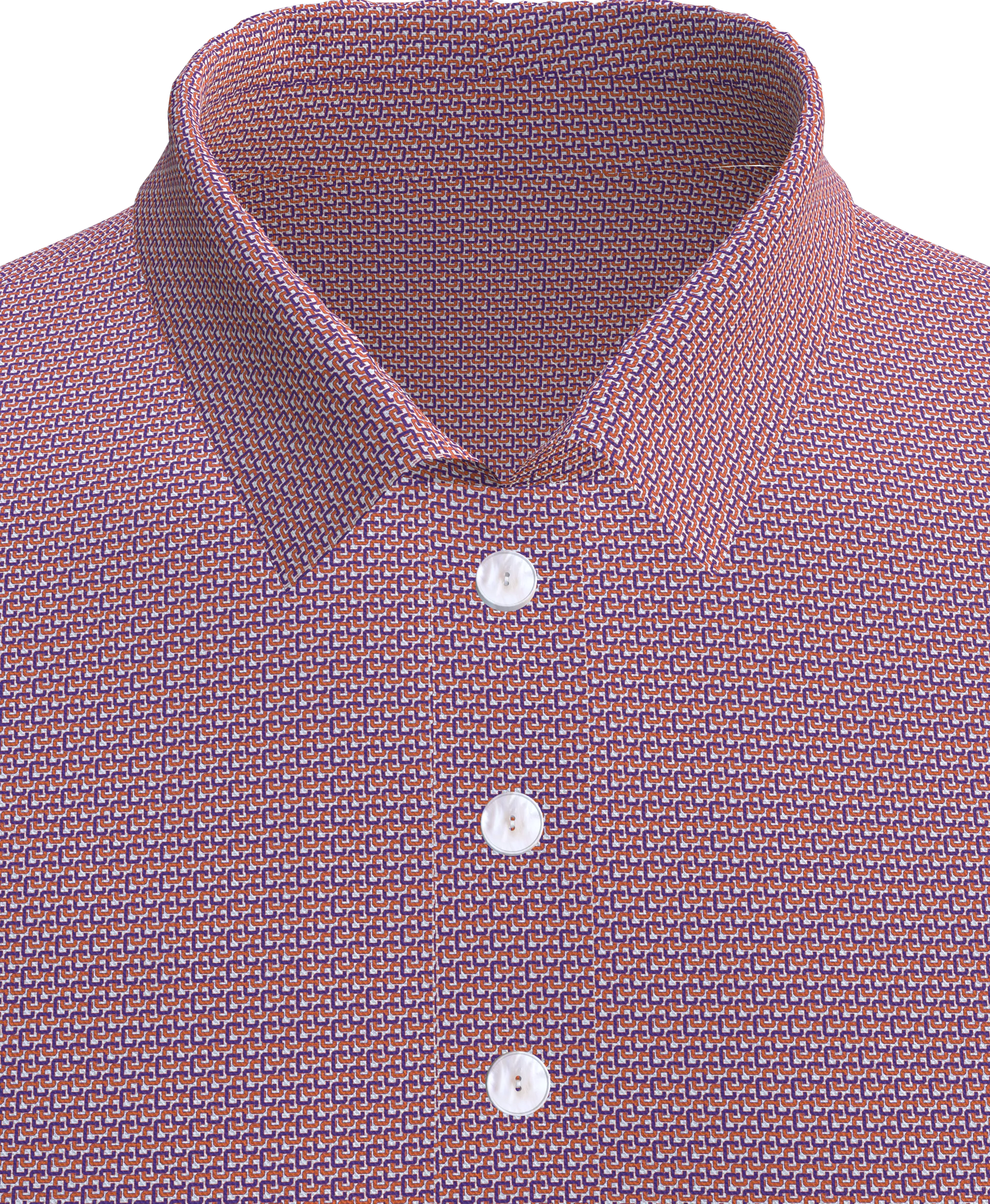 Clemson Print Men's Polo Shirt - MP01CU-CLEMSON_V5B
