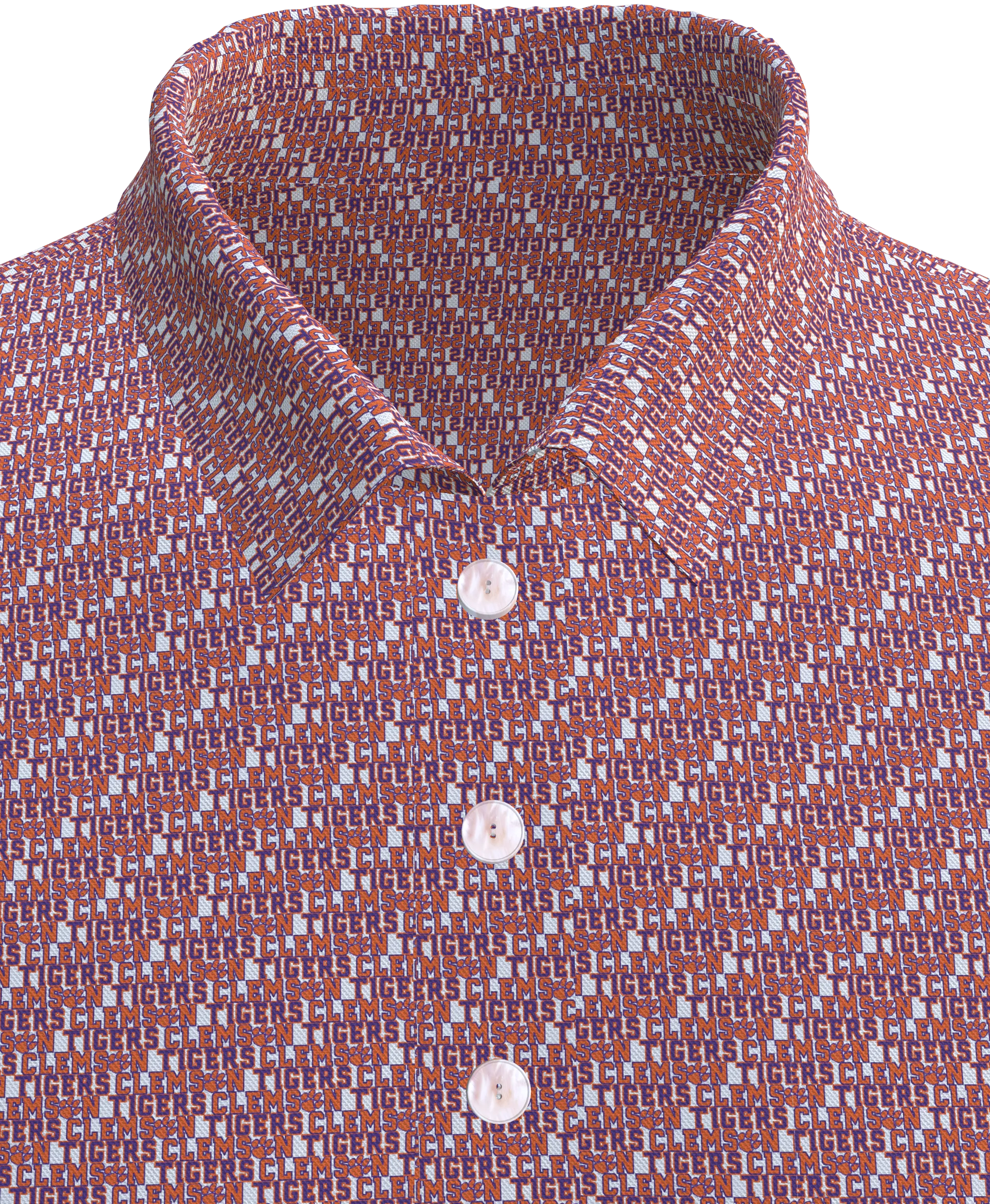 Clemson Print Men's Polo Shirt - MP01CU-C_TIGERS_2