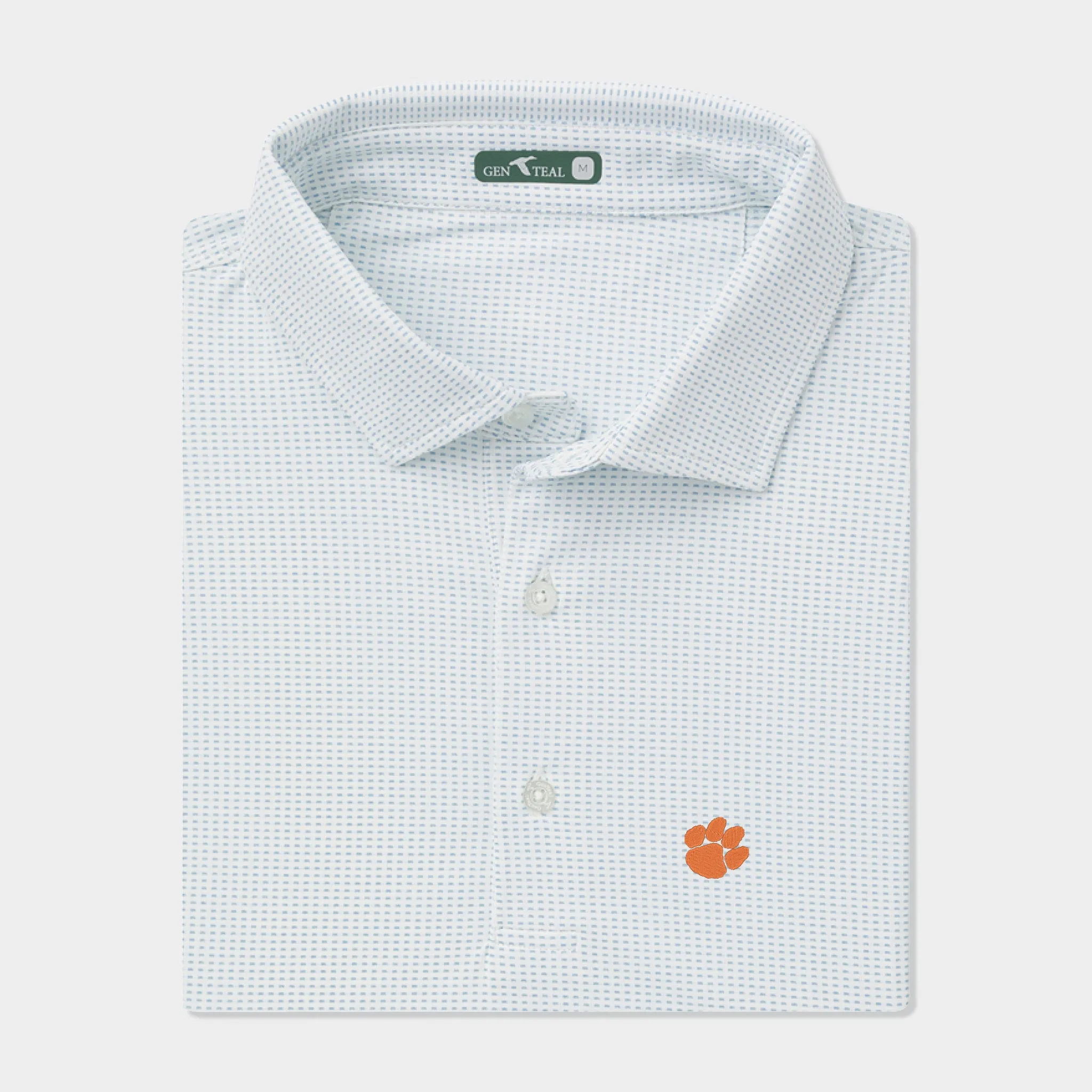 Clemson Textured Jacquard brrrº Polo