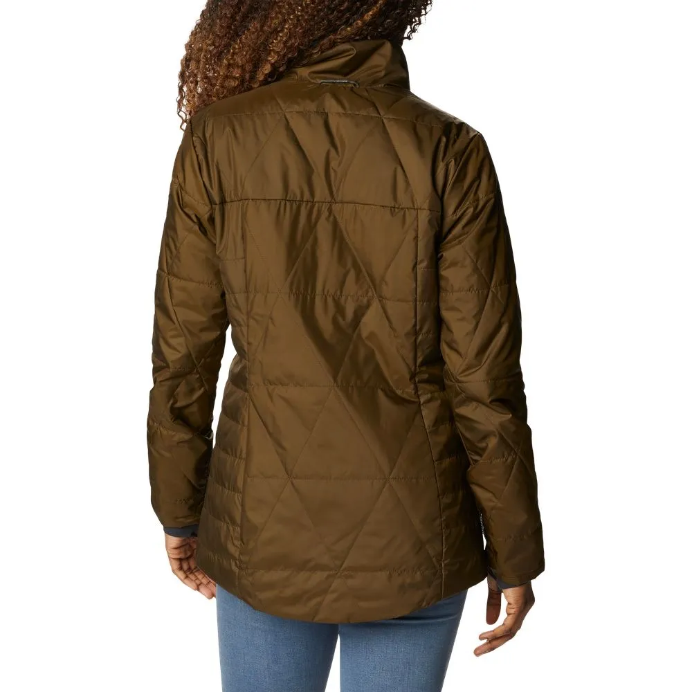 Columbia 2008051 Payton Pass Interchange Jacket for Ladies - Olive Green/Black Sherpa - S