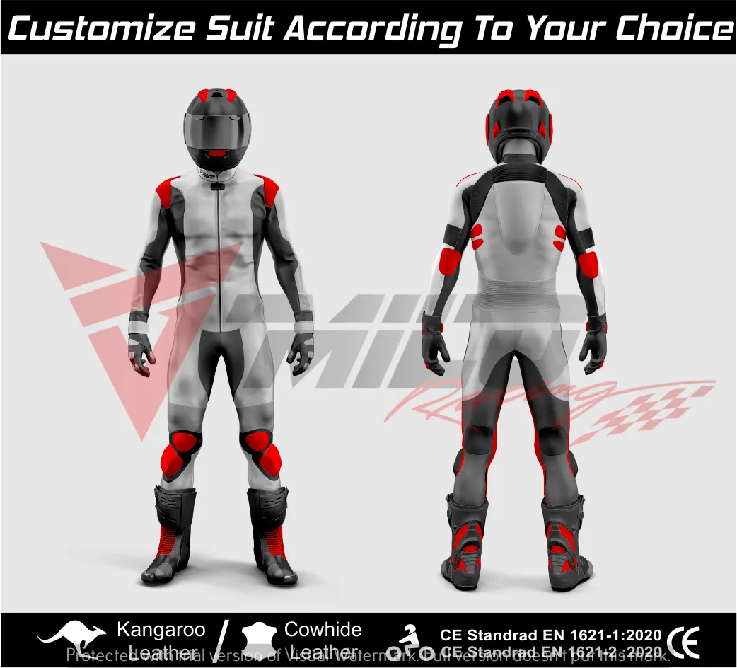 Custom MotoGP Yamaha Leather Protective Gear - Motorcycle Racing Suit - Motorbike Armored Riding For Track & Street Riders - Unisex