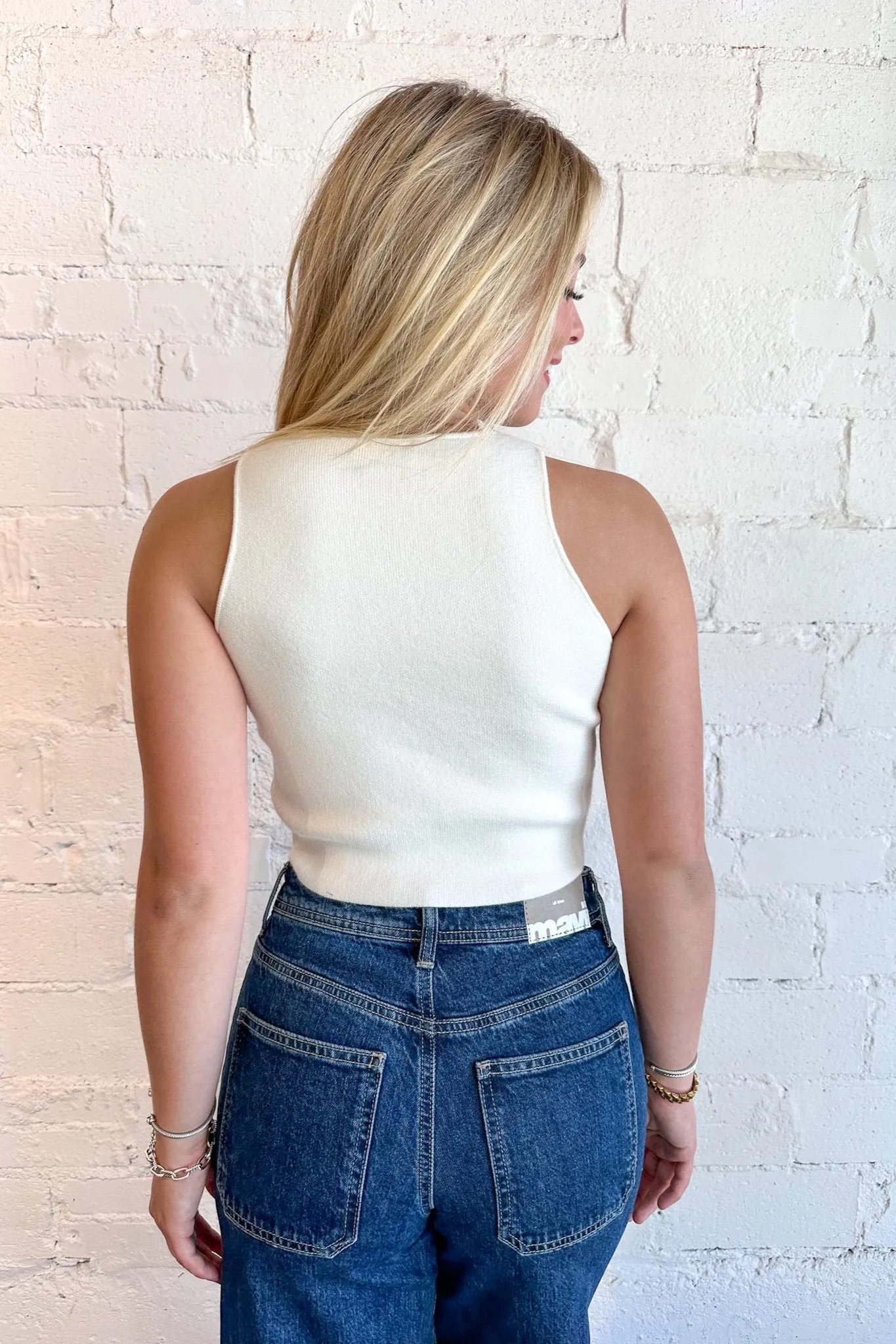 Cutie Crop Sweater Vest