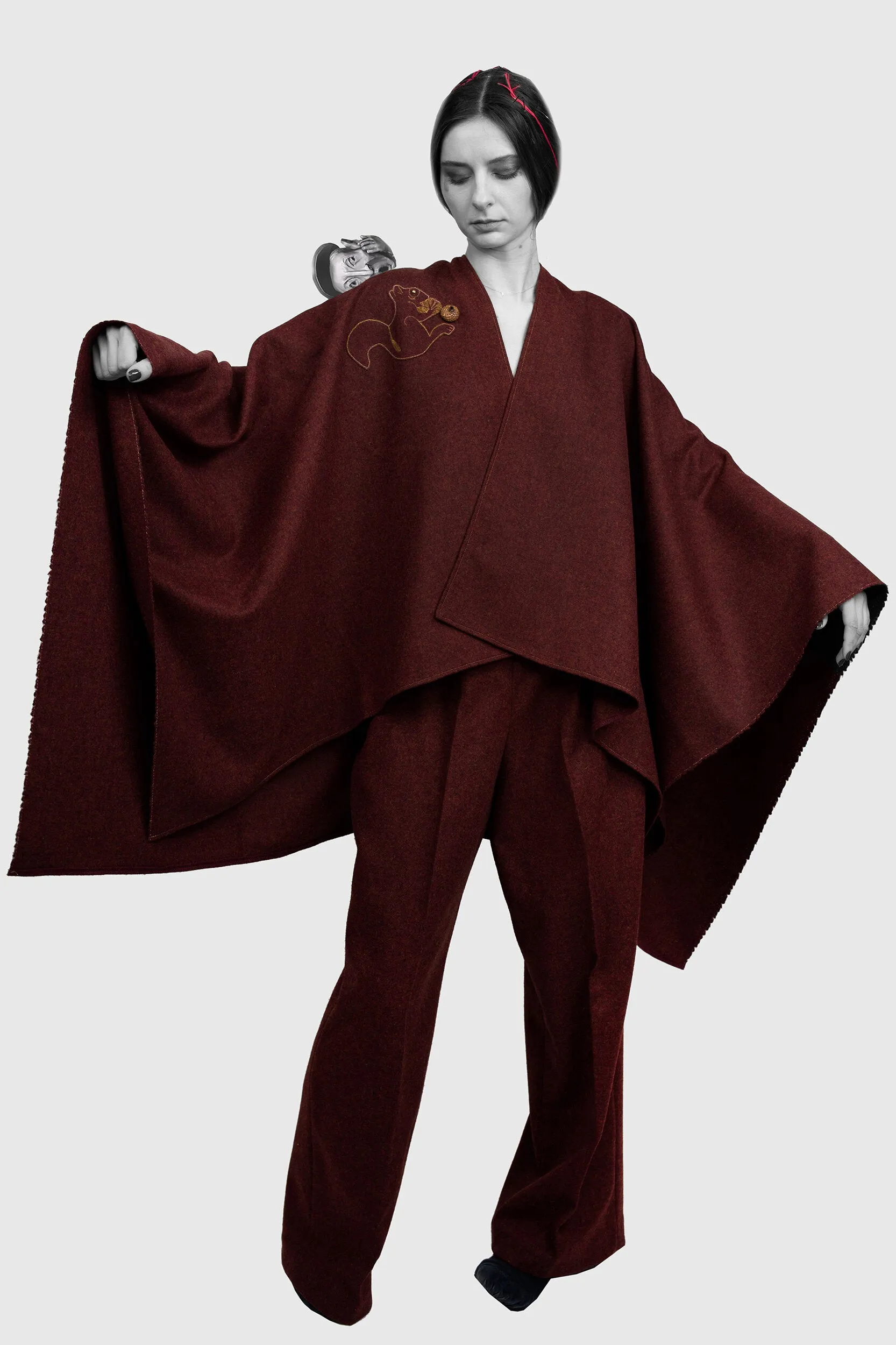 Dark Red Cape