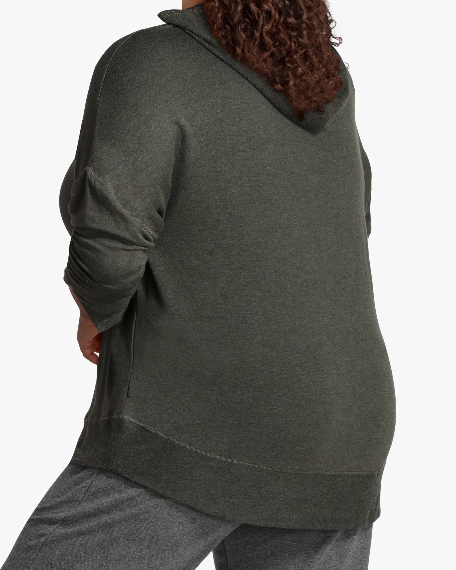 Deena Long Sleeve Knit Hoodie | Olive Green
