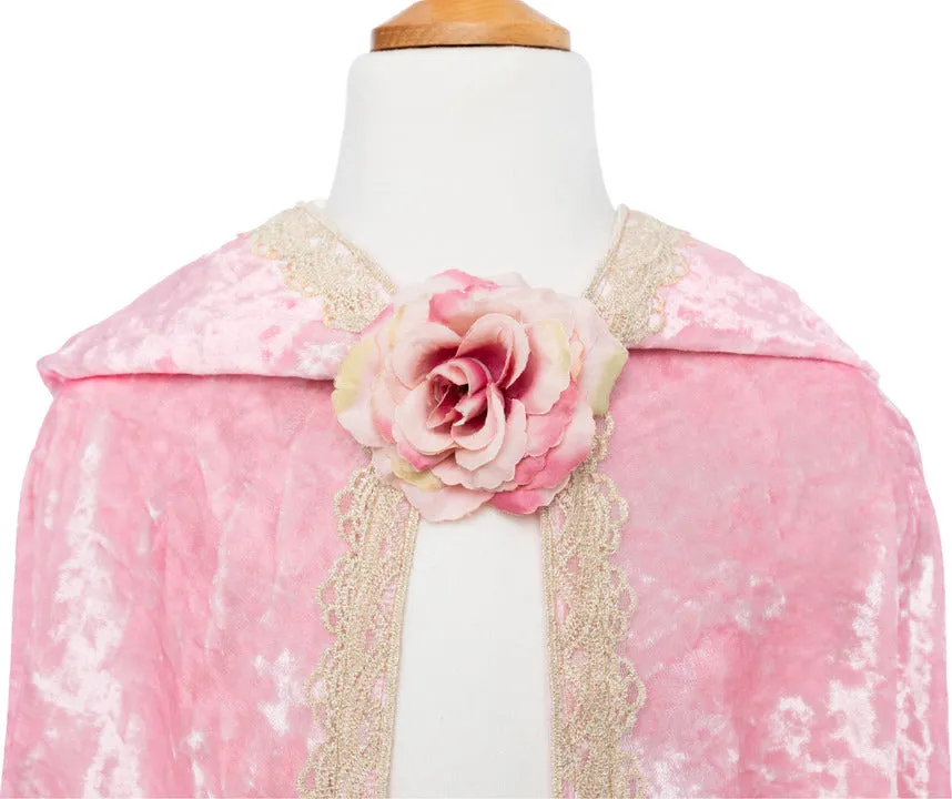Deluxe Pink Princess Cape (Size 5-6)