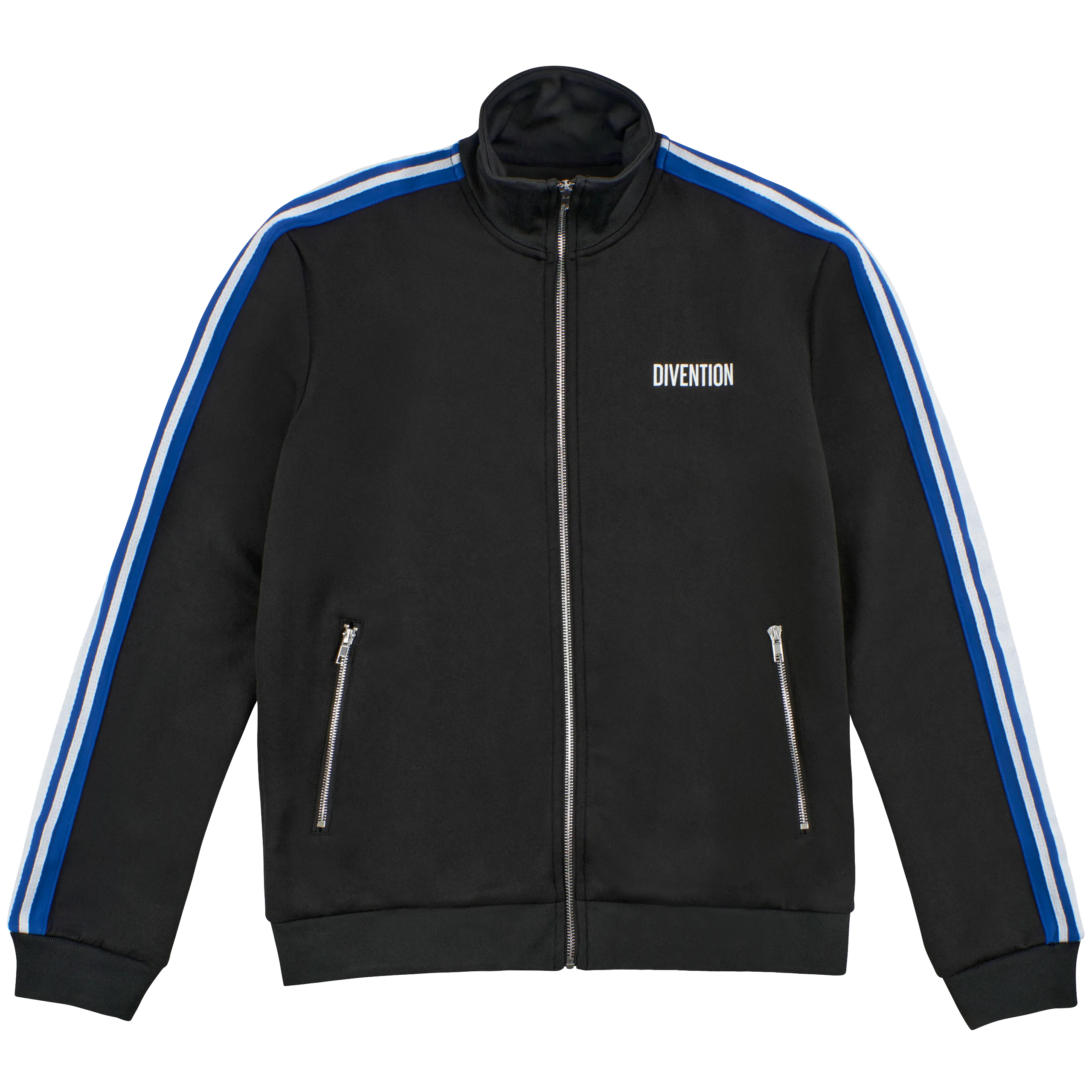 DIVENTION TRACK JACKET SCHWARZ/BLAU