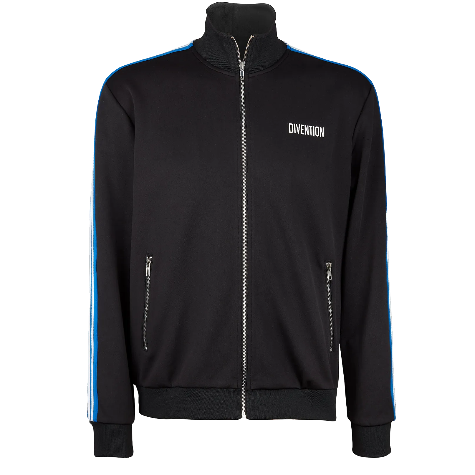 DIVENTION TRACK JACKET SCHWARZ/BLAU
