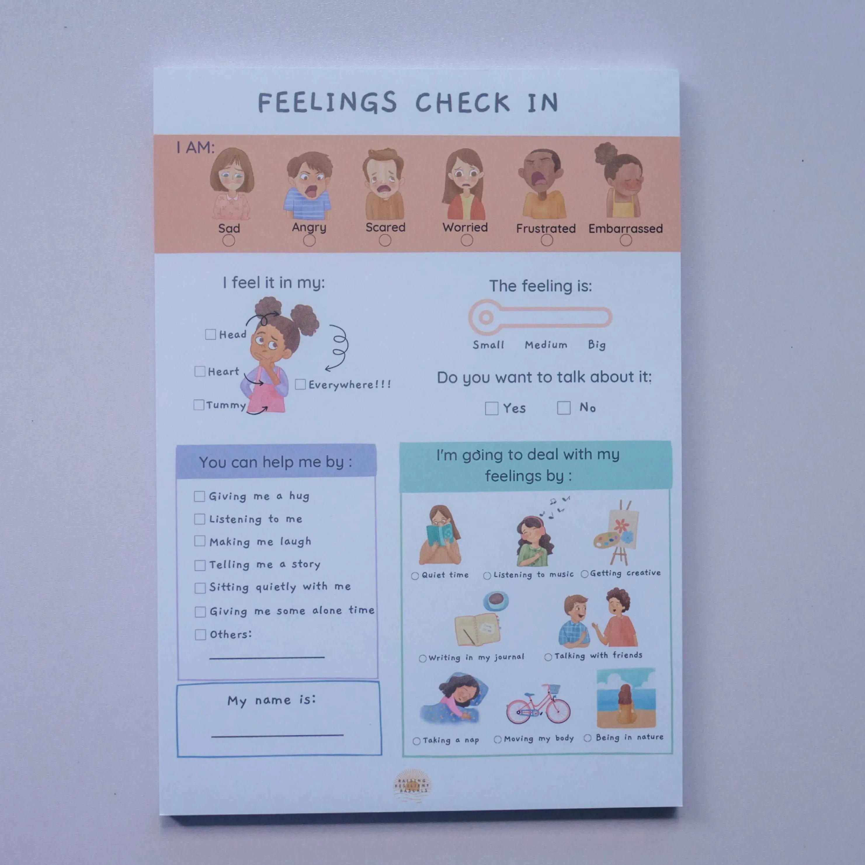 Feelings Check-in Memopad