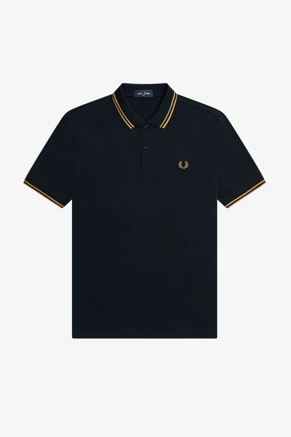 Fred Perry M3600 Polo - Navy / Dark Caramel