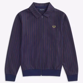 Fred Perry Striped Track Jacket Carbon Blue