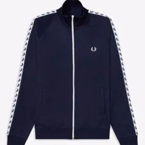 Fred Perry Taped Track Jacket Carbon Blue