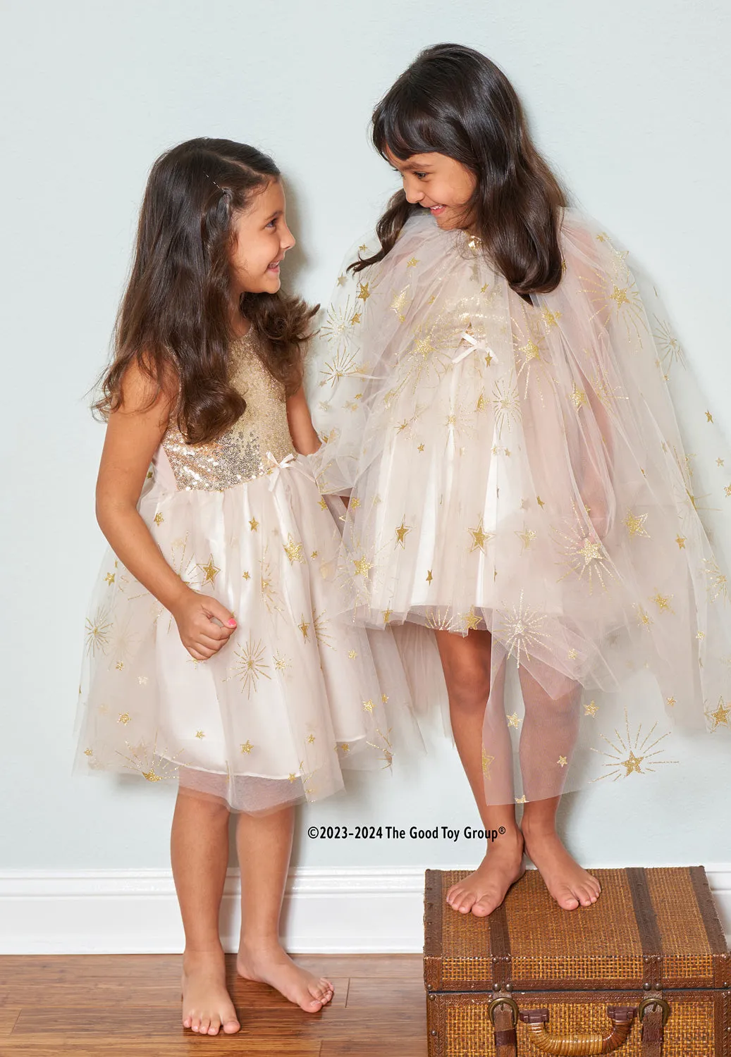 Gold Glam Party Cape Size 4-6