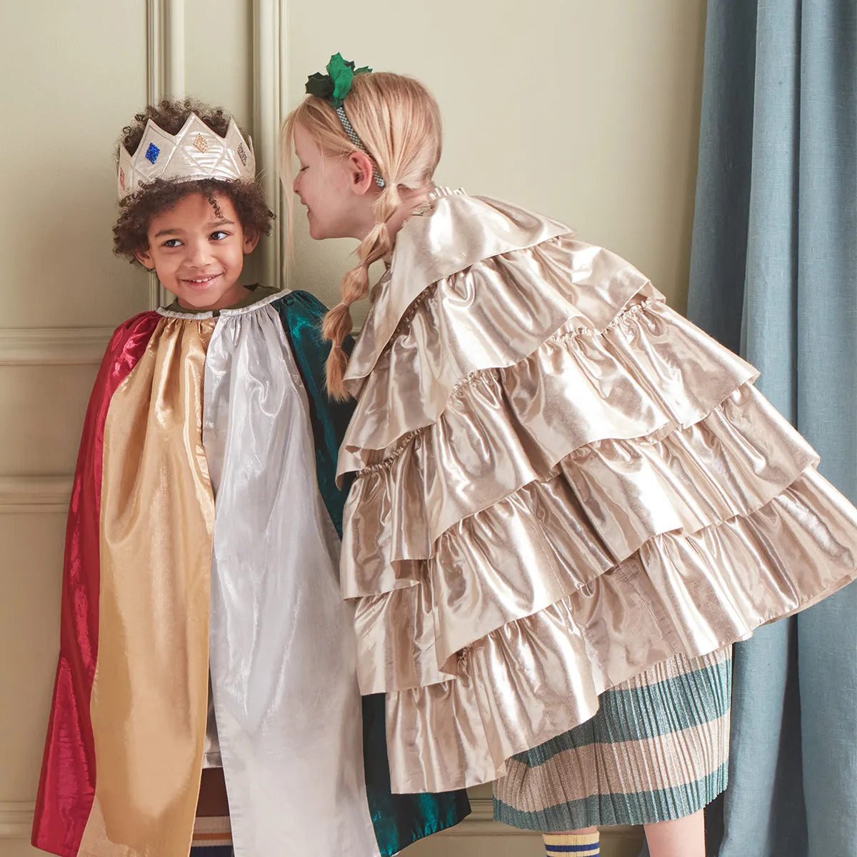 Gold Ruffle Cape