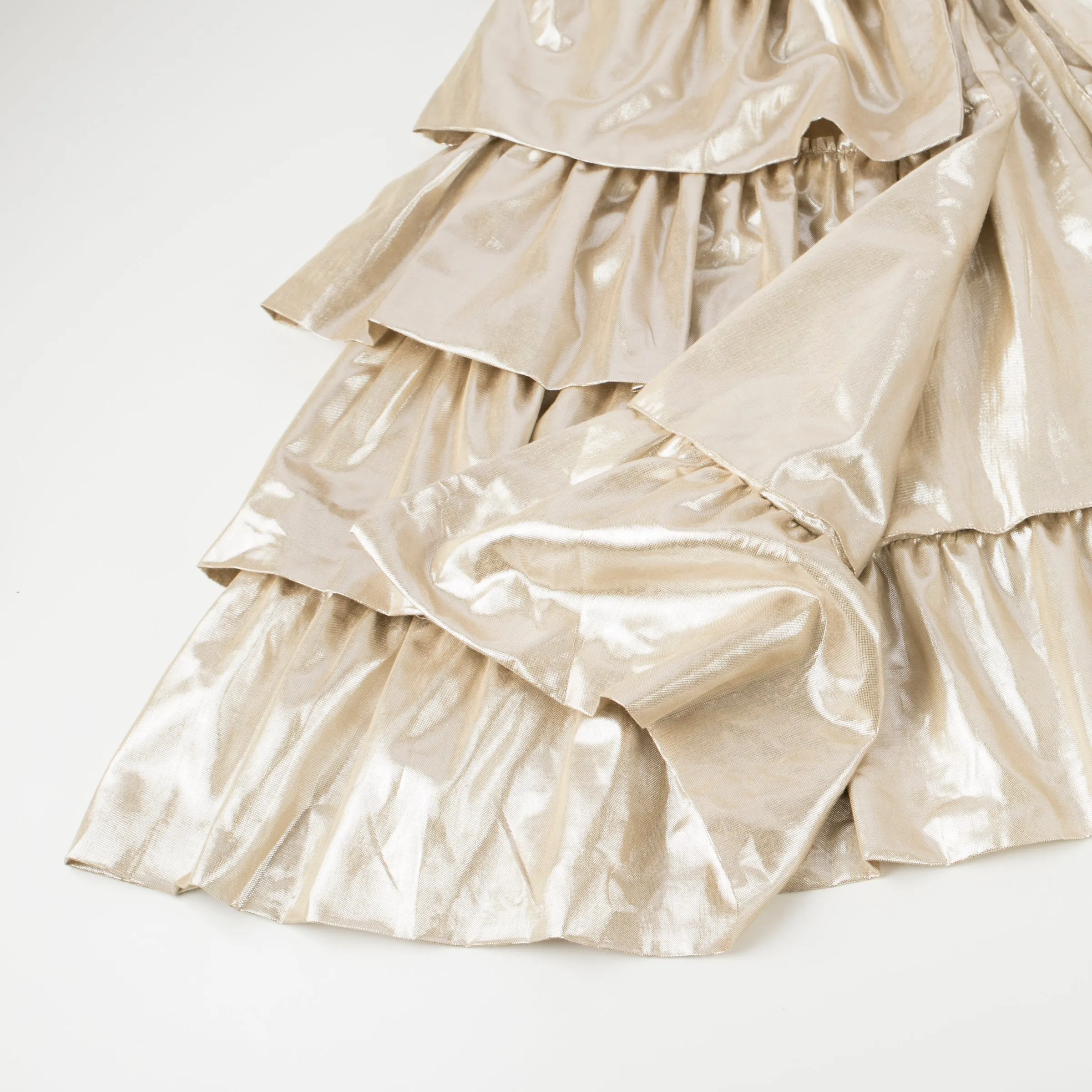 Gold Ruffle Cape