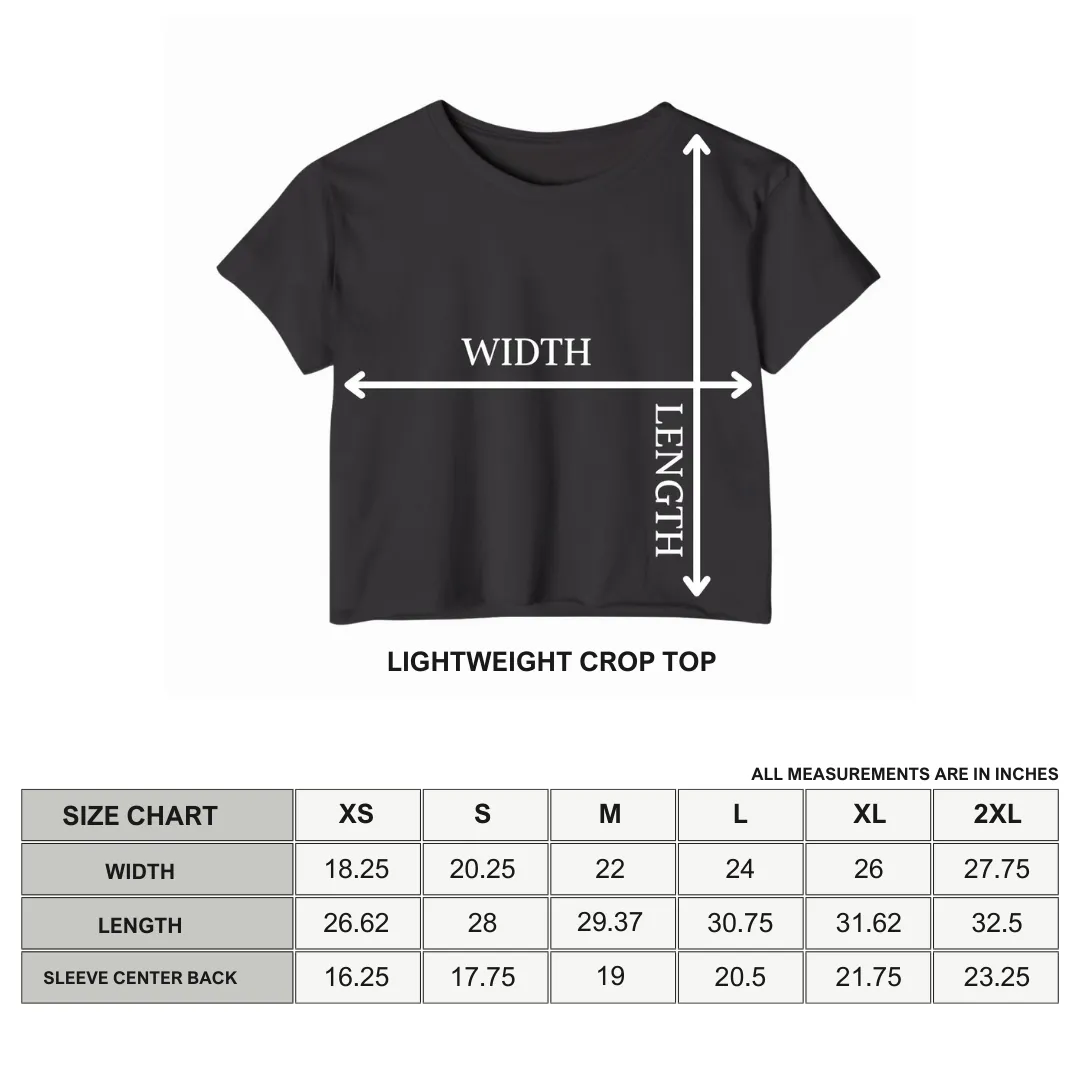 Gothiccc Women's Lightweight Crop Top