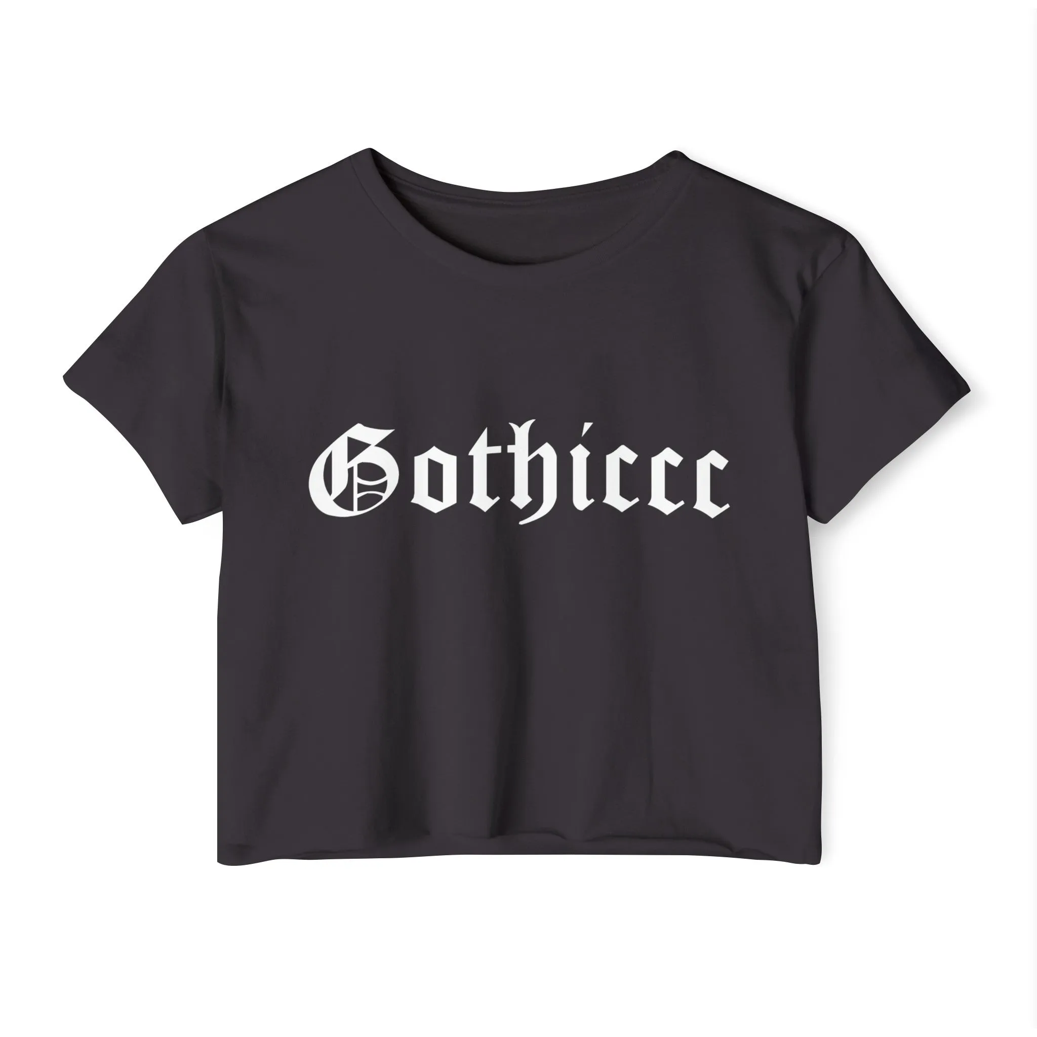 Gothiccc Women's Lightweight Crop Top