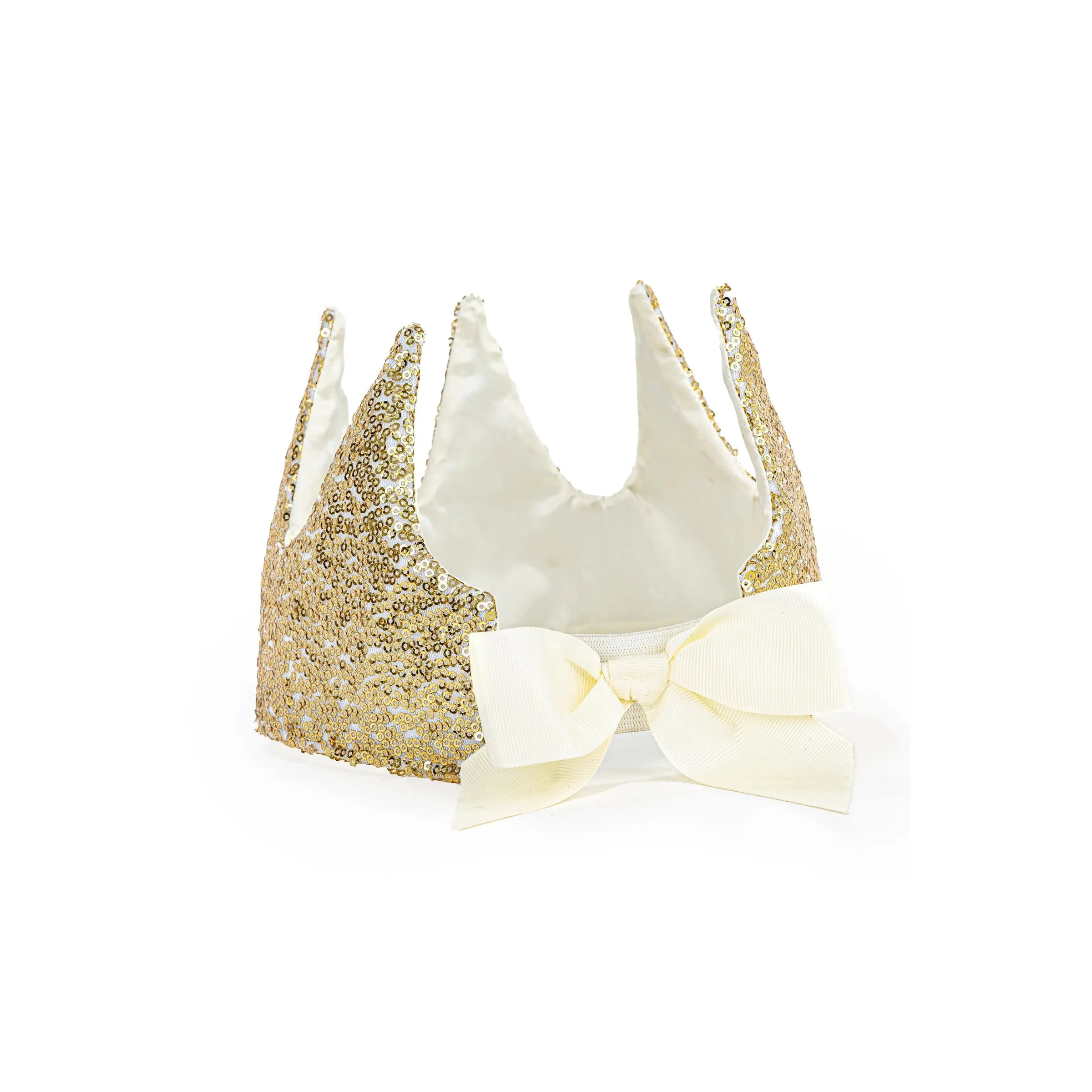 gracious gold sequins crown