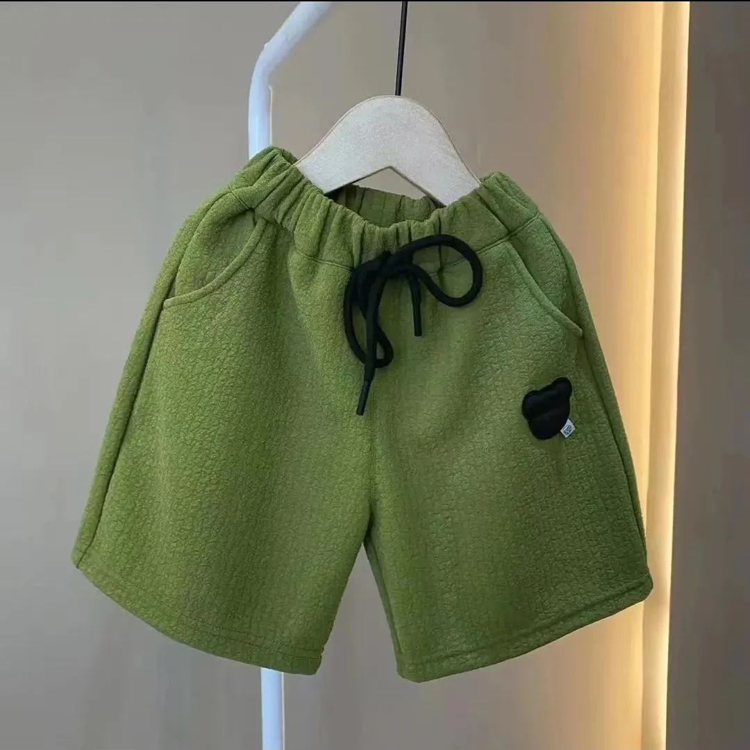 Green Polo Shirt and Shorts Set for Boys - Sizes 2-11Y