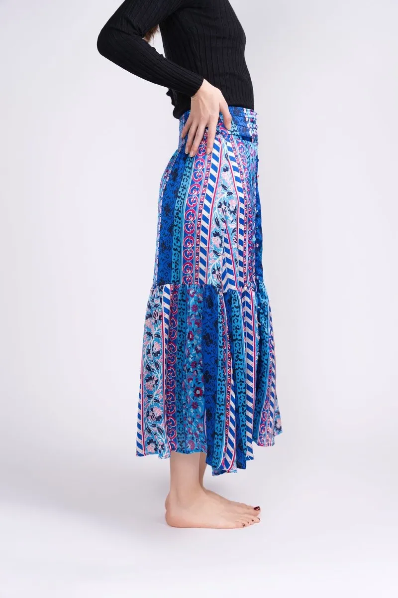 GWENYTH SKIRT (BLUE GROUND)